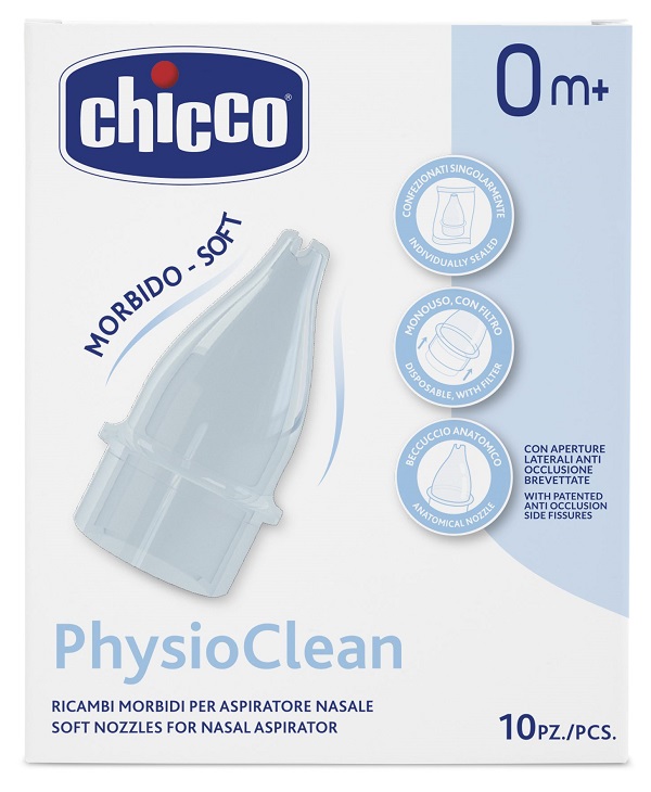RICAMBI MORBIDI PER ASPIRATORE NASALE CHICCO PHYSIOCLEAN - Pharmaleader