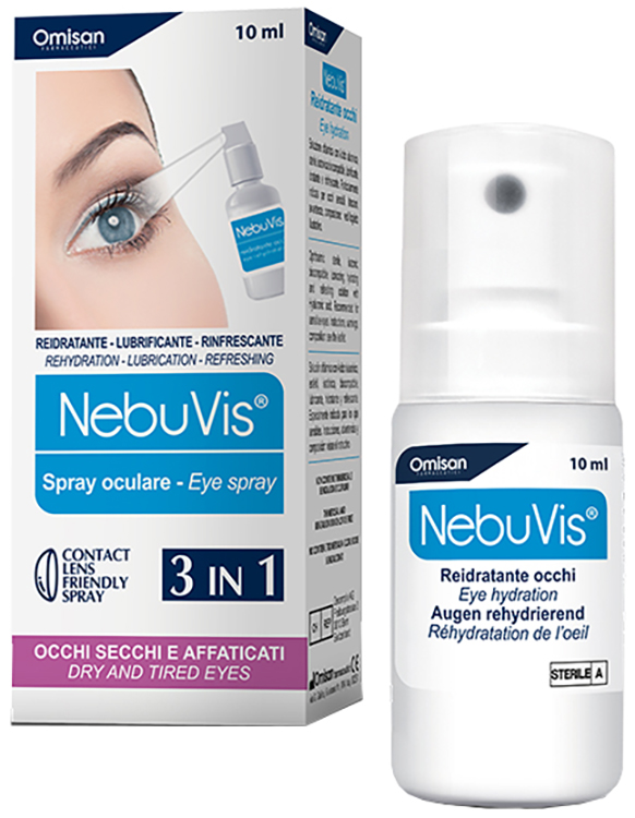 NEBUVIS REIDRATANTE OCCHI SPRAY 10 ML 1 PEZZO - Pharmaleader