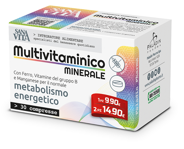 SANAVITA MULTIVITAMINICO MINERALE 30 COMPRESSE - Pharmaleader