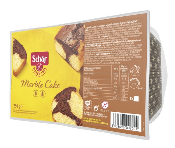 SCHAR MARBLE CAKE SENZA LATTOSIO 250 G - Pharmaleader