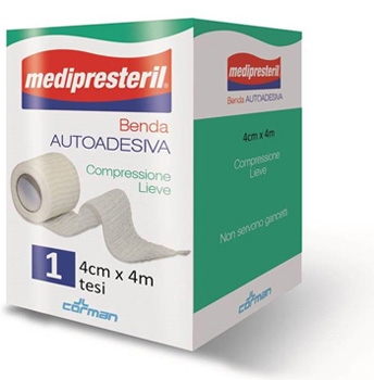BENDA ADESIVA MEDIPRESTERIL 4X400CM - Pharmaleader
