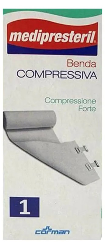 BENDA MEDIPRESTERIL COMPRESSIONE FORTE M4,5X10CM TESI - Pharmaleader
