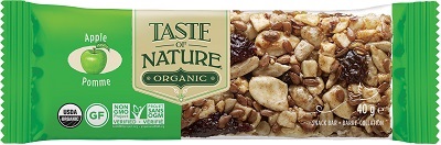 TASTE OF NATURE BARRETTE ALL MELE BIO VEGAN AD ALTO CONTENUTO DI FIBRE 40 G - Pharmaleader
