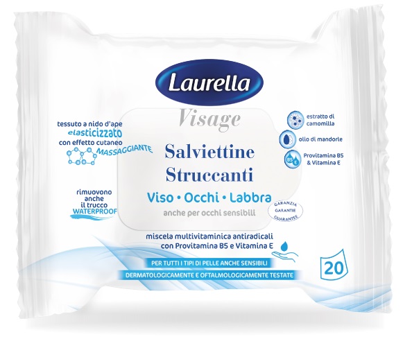 LAURELLA VISAGE SALVIETTINA STRUCCANTE 20 PEZZI - Pharmaleader
