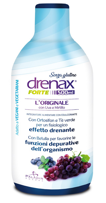DRENAX FORTE L'ORIGINALE CON UVA E MIRTILLO 500 ML - Pharmaleader