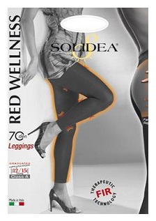 RED WELLNESS 70 LEGGINS NERO 4L - Pharmaleader