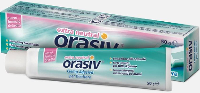 ORASIV EXTRA CREMA NEUTRAL ADESIVA PER PROTESI DENTARIA 50 G - Pharmaleader