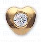 INVERNESS ORECCHINI CUORE CRYSTAL PLACCATI ORO R25C1 - Pharmaleader