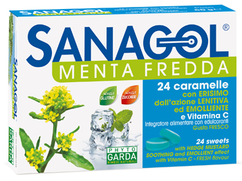 SANAGOL MENTA FREDDA 24 CARAMELLE - Pharmaleader