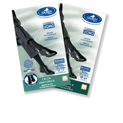 CALZA UOMO COTONE 140 DENARI GRANDE NERO - Pharmaleader