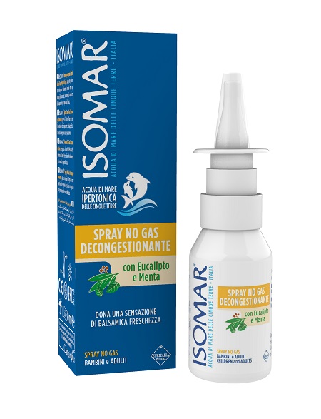 ISOMAR SOLUZIONE ACQUA MARE NASO IPERTONICA NASO SPRAY DECONGESTIONANTE 30 ML - Pharmaleader