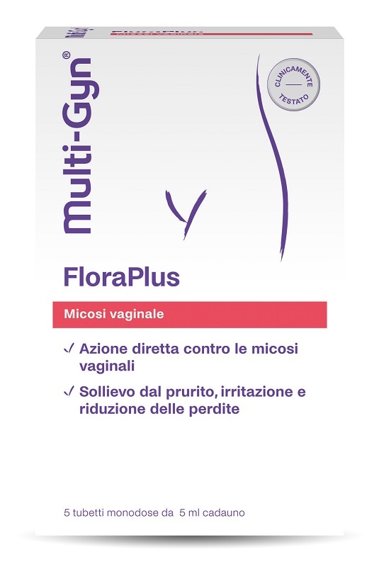 FLORAPLUS MULTI-GYN CANDIDOSI VAGINALE 5 TUBETTI X 5 ML - Pharmaleader