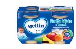 MELLIN MERENDA YOGURT FRUTTA MISTA 120 G X 2 PEZZI - Pharmaleader
