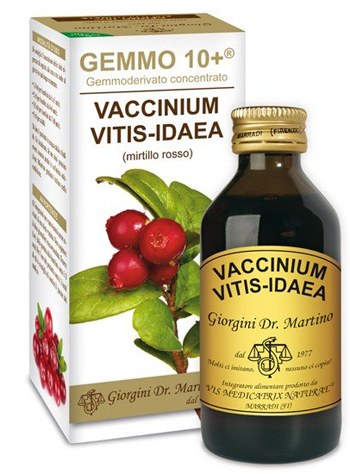 GEMMO 10+ MIRTILLO ROSSO LIQUIDO ANALCOLICO 100 ML - Pharmaleader