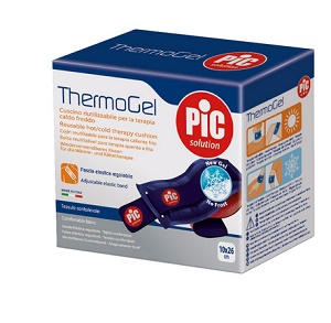 THERMOGEL CUSCINO TERAPIA CALDO FREDDO 10X26 CM CON FASCIA ELASTICA - Pharmaleader