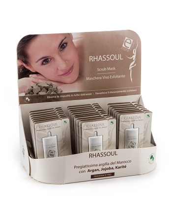 ESPRIT EQUO RHASSOUL PEELING MASK ARGAN MURUMURU BIO 22 PEZZI DA 10 ML - Pharmaleader