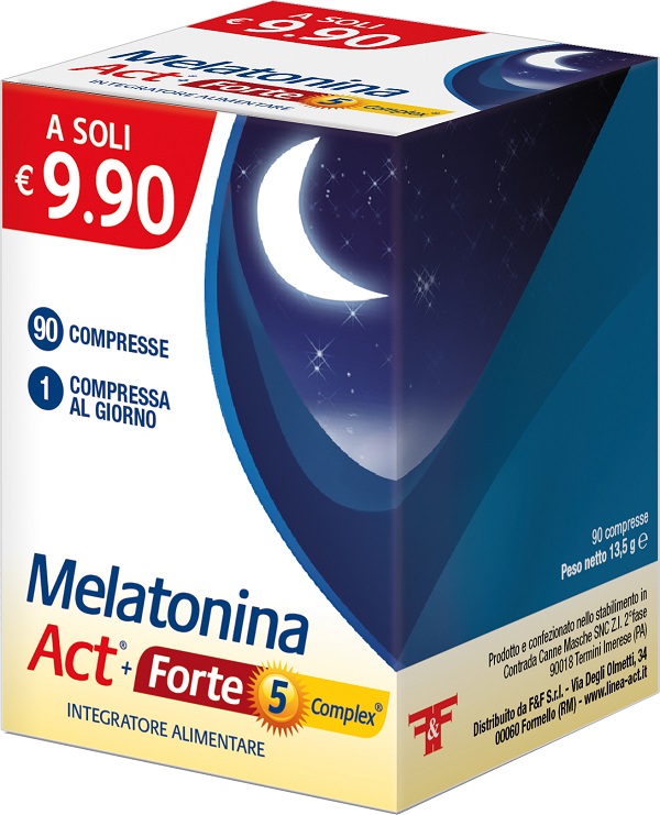 MELATONINA ACT+FORTE 5 COMPLEX 90 COMPRESSE - Pharmaleader