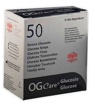 STRISCE MISURAZIONE GLICEMIA OGCARE 50 PEZZI - Pharmaleader