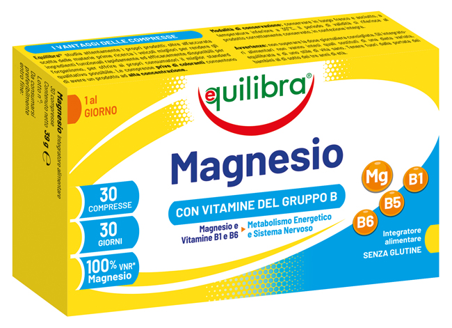 MAGNESIO CON VITAMINE GRUPPO B 30 COMPRESSE - Pharmaleader