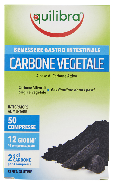 CARBONE VEGETALE 50 COMPRESSE - Pharmaleader