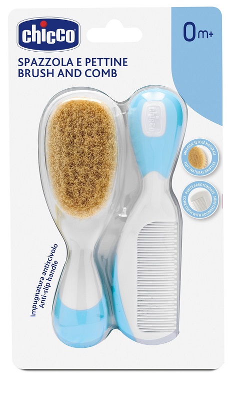 CHICCO SPAZZOLA + PETTINE AZZURRO - Pharmaleader