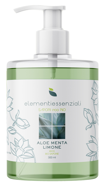 ELEMENTIESSENZIALI SAPONE ECO BIO ALOE MENTA LIMONE 300ML - Pharmaleader
