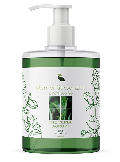 ELEMENTIESSENZIALI SAPONE ECO BIO THE VERDE AGRUMI 300ML - Pharmaleader