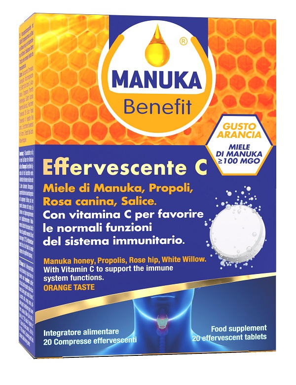 MANUKA BENEFIT EFFERVESCENTE C 20 COMPRESSE - Pharmaleader