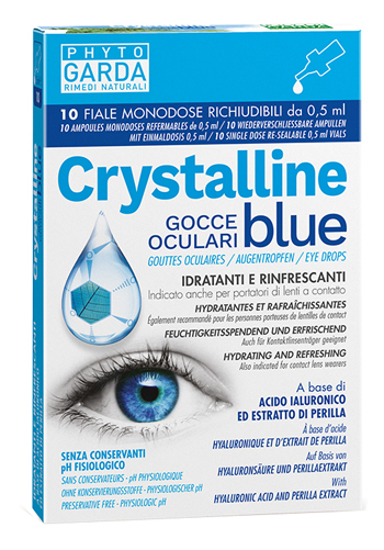 CRYSTALLINE BLUE GOCCE OCULARI MONODOSE 10 FIALE 0,5 ML - Pharmaleader