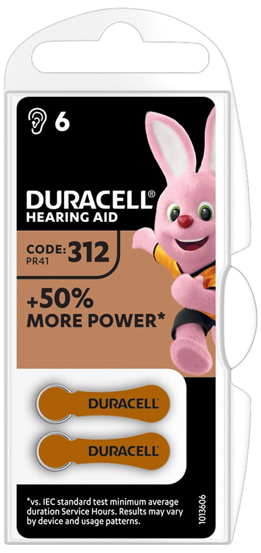 DURACELL EASY TAB 312 MARRONE BATTERIA PER APPARECCHIO ACUSTICO - Pharmaleader