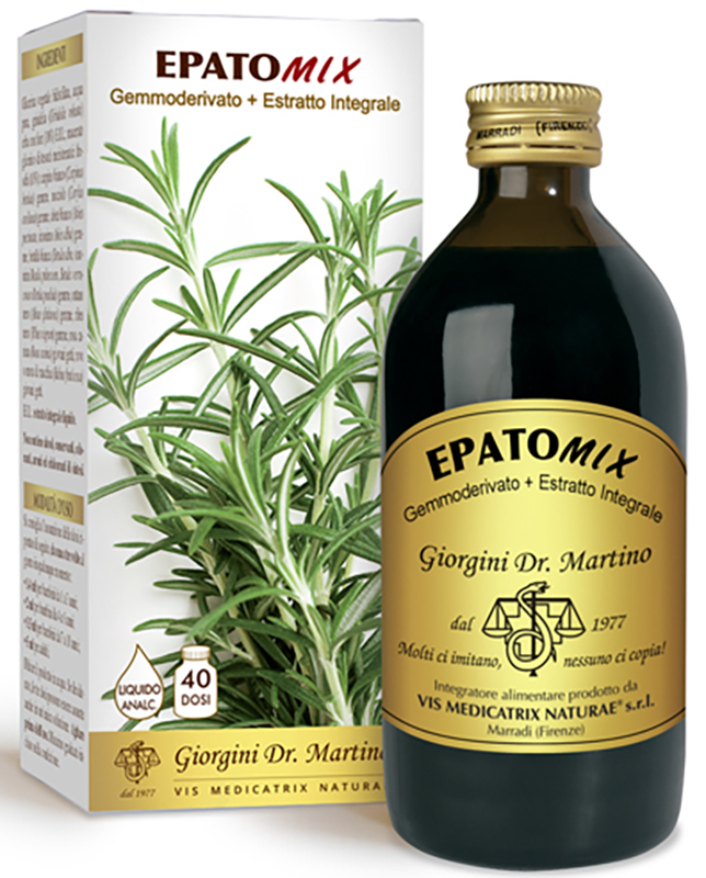 EPATOMIX GEMMODERIVATO + ESTRATTO INTEGRALE SENZA ALCOOL 200 ML - Pharmaleader