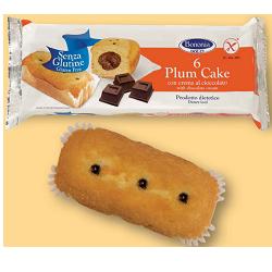 BONONIA PLUMCAKE CREMA CIOCCOLATO SENZA GLUTINE 6 X 45 G - Pharmaleader