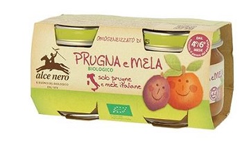 OMOGENEIZZATO PRUGNA E MELA BABY FOOD BIO 2 X 80 G - Pharmaleader