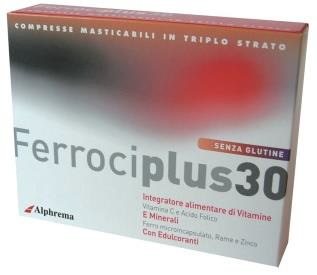 FERROCIPLUS 30 24 COMPRESSE MASTICABILI - Pharmaleader