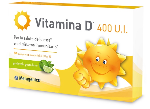 VITAMINA D 400 UI 84 COMPRESSE MASTICABILI GUSTO LIME - Pharmaleader