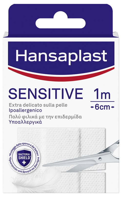 HANSAPLAST STRISCIA SENSITIVE PRETAGLIATA 1X6CM 10 PEZZI - Pharmaleader