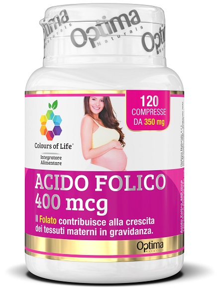 COLOURS OF LIFE ACIDO FOLICO 400 MCG 120 COMPRESSE 350 MG - Pharmaleader