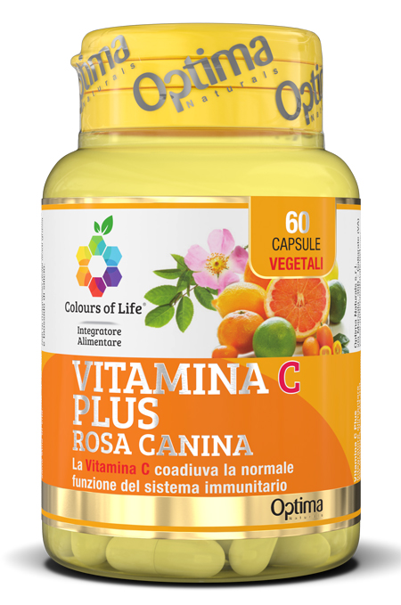 COLOURS OF LIFE VITAMINA C PLUS ROSA CANINA 60 CAPSULE VEGETALI 724 MG - Pharmaleader