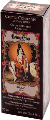 HENNE NUANCE BRUNO CREMA HENNE COLOR CREMA COLORANTE PRONTA ALL'USO - Pharmaleader