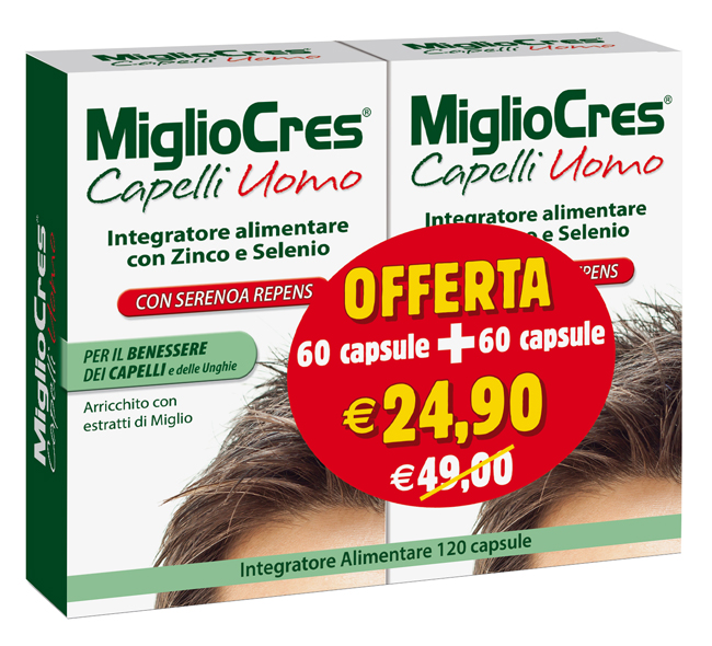 MIGLIOCRES UOMO 60+60 CAPSULE PROMO - Pharmaleader
