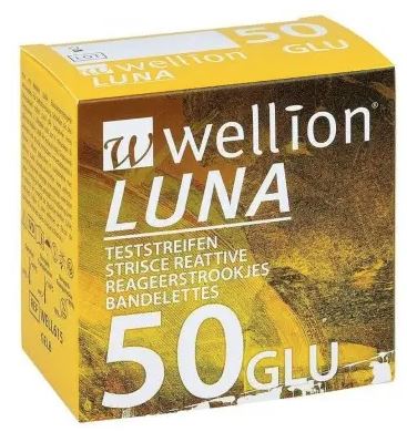 WELLION LUNA 50 STRIPS STRISCE PER MISURAZIONE GLICEMIA - Pharmaleader