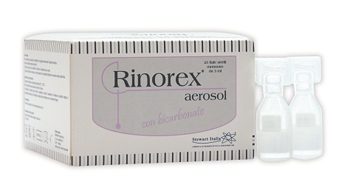 FIALA PER AEROSOL RINOREX BICARBONATO 25 FIALE 3 ML - Pharmaleader