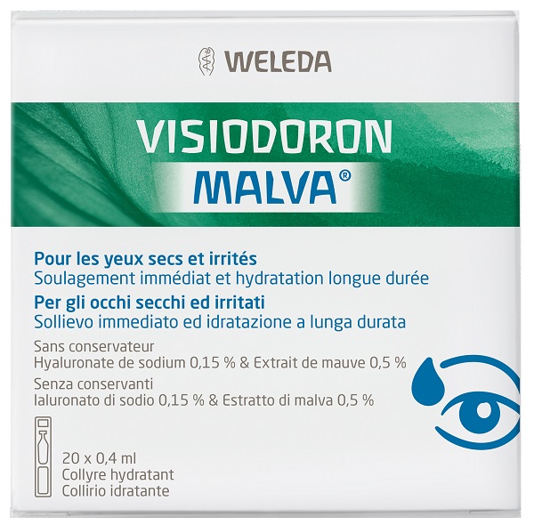 GOCCE OCULARI VISIODORON MALVA 20 MONODOSE DA 0,4 ML - Pharmaleader