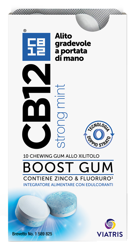 CB12 BOOST 10 CHEWING-GUM ZINCO E FLUORURO NEW FORMULATION - Pharmaleader