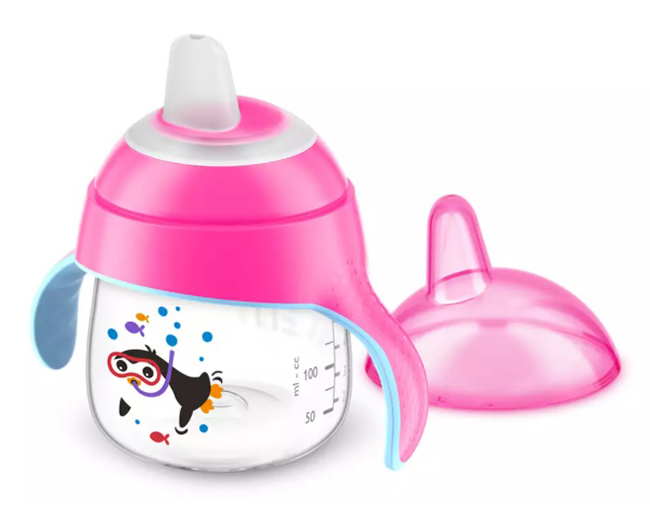 AVENT TAZZA CON BECCUCCIO DECORATA AZZURRO 200 ML - Pharmaleader