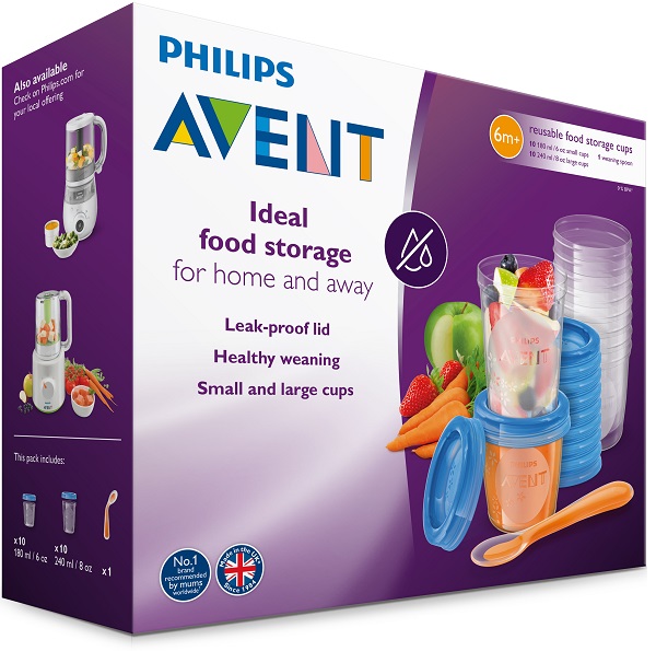 AVENT SET 10 VASETTI CONSERVALATTE 180ML + 10 VASETTI CONSERVALATTE 240ML + 20 COPERCHI + CUCCHIAINO - Pharmaleader