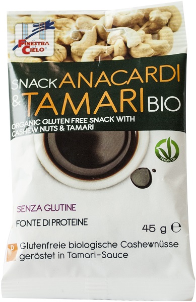 FSC SNACK ANACARDI E TAMARI BIO VEGAN FONTE DI FIBRE 45 G - Pharmaleader