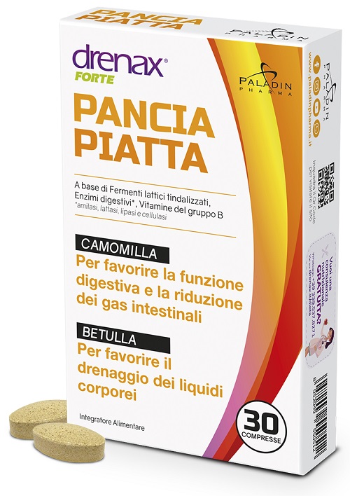 DRENAX FORTE PANCIA PIATTA 30 COMPRESSE - Pharmaleader