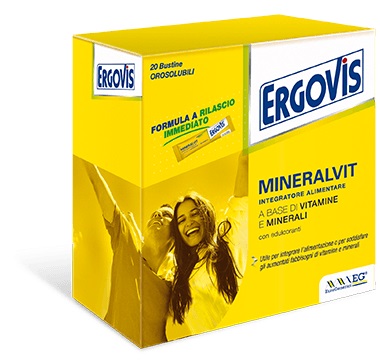 ERGOVIS MINERALVIT 20 BUSTE OROSOLUBILI 30 G - Pharmaleader