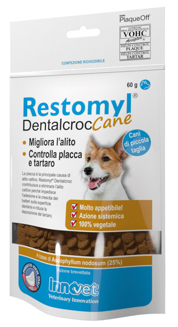 RESTOMYL DENTALCROC CANI PICCOLA TAGLIA BUSTA 60 G - Pharmaleader